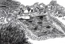 Pond on the hill   Nehil Sabaster   Class VI-B   VVR
