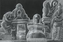 Linga with simha statue   M. Priyanka   Class VIII-B   VVR